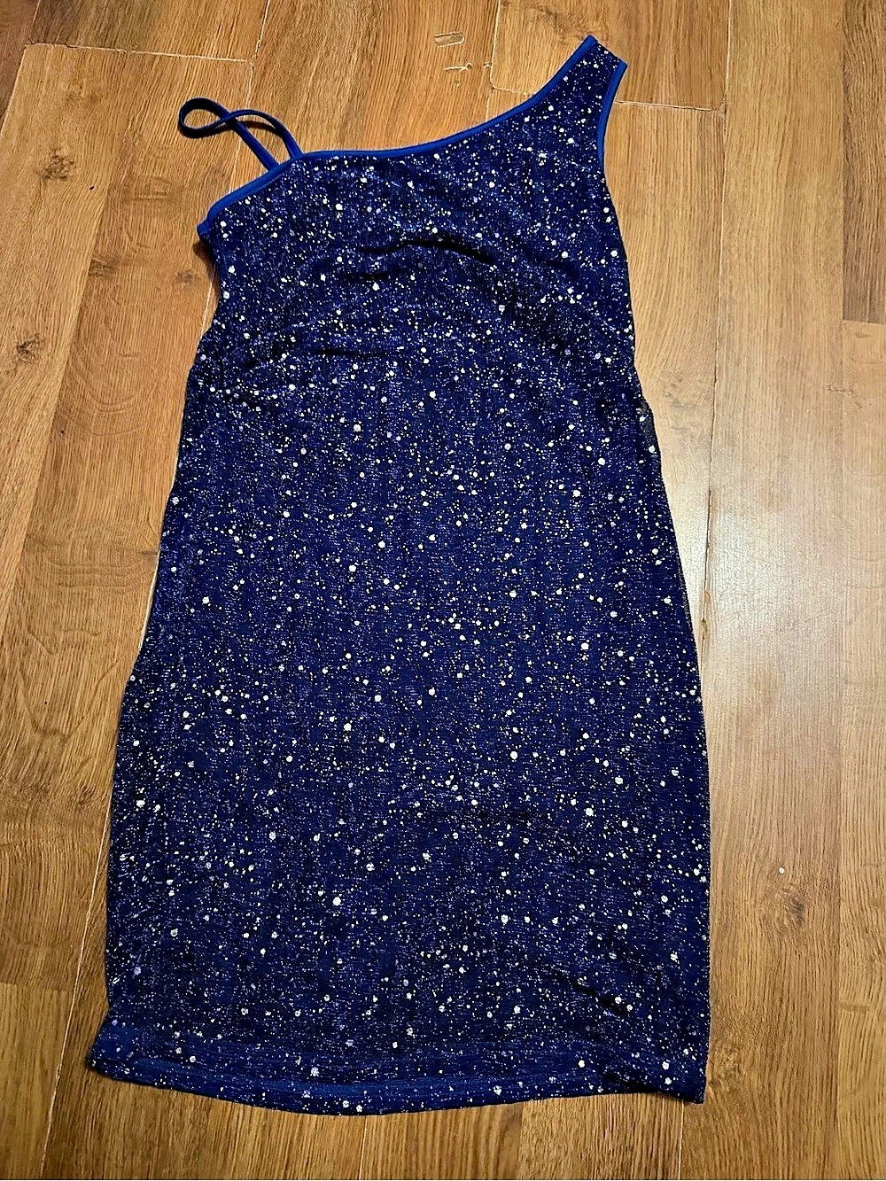 Sequin Mini Dress in Blue Like New